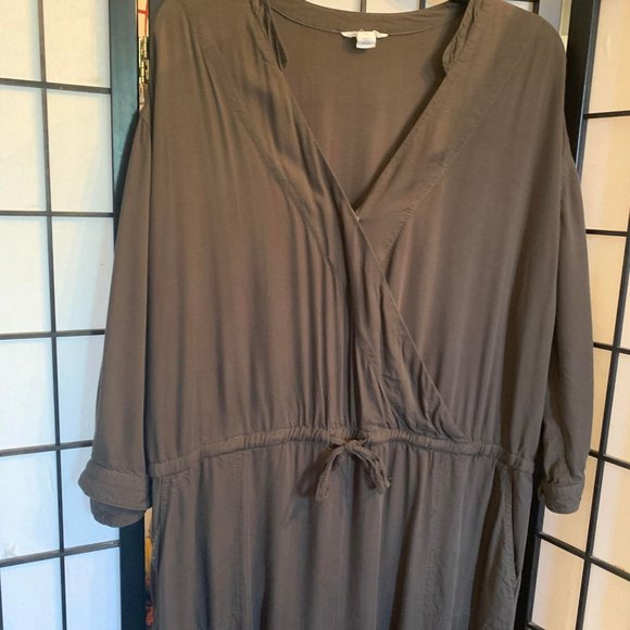 EUC Caslon Brown Khaki Jumpsuit Size Petite XL - Picture 4 of 8